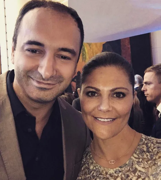 With Victoria, Crown Princess of Sweden
