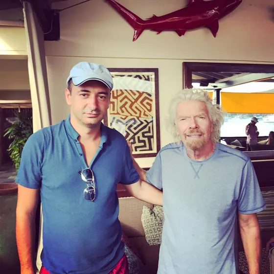 With Sir Richard Branson